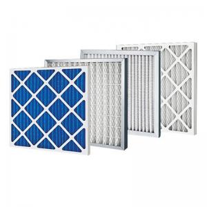 Best Price Cardboard Frame AHU HVAC AC Furnace Merv 8  Pleated Pre Filter For Air Purifier 