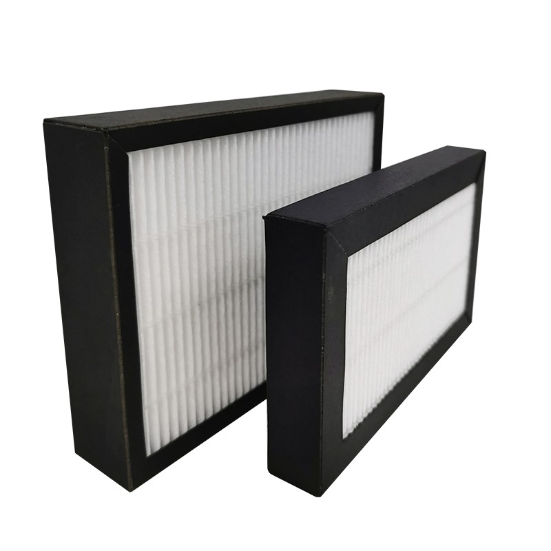 High Quaily Activated Carbon Composite Hepa Filter For Air Purifiter with Black Cardboard Frame
