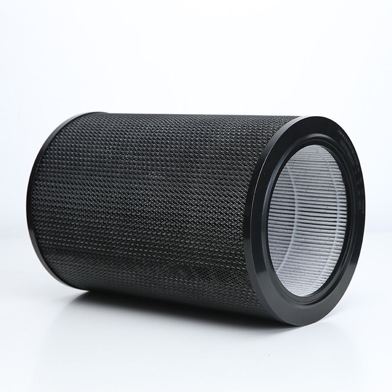 Manufacturer Customized Cylindrical Activated Carbon Composite Pleated Hepa Filter Cartridge As Xiaomi Air Purifier Replacement
