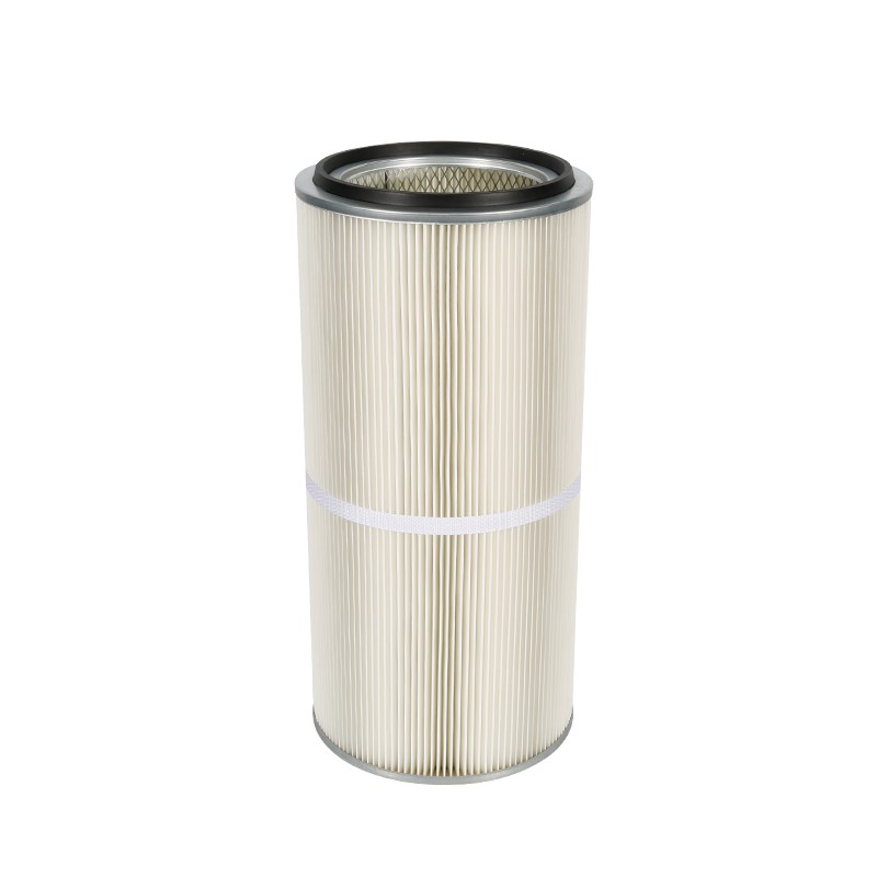 Air Purifier With Cylindrical Cartridge  Activated Carbon Composite Pleated High Efficiency Hepa Filter