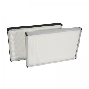 Aluminium Frame Pleated Panel HEPA Air Filter h13 h14 Filters