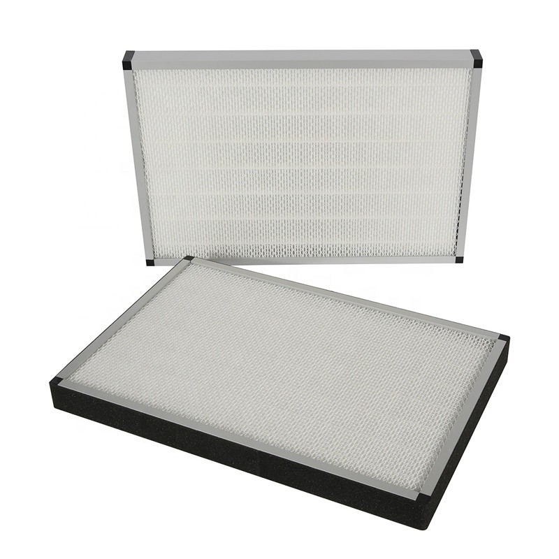 Aluminium Frame Pleated Panel HEPA Air Filter h13 h14 Filters