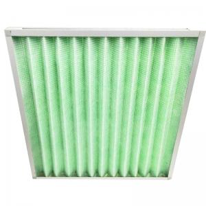 Pre Washable Industry Filter EU3 EU4 G4 Steel Frame Replaceable Filter Media Pleated Panel Filter