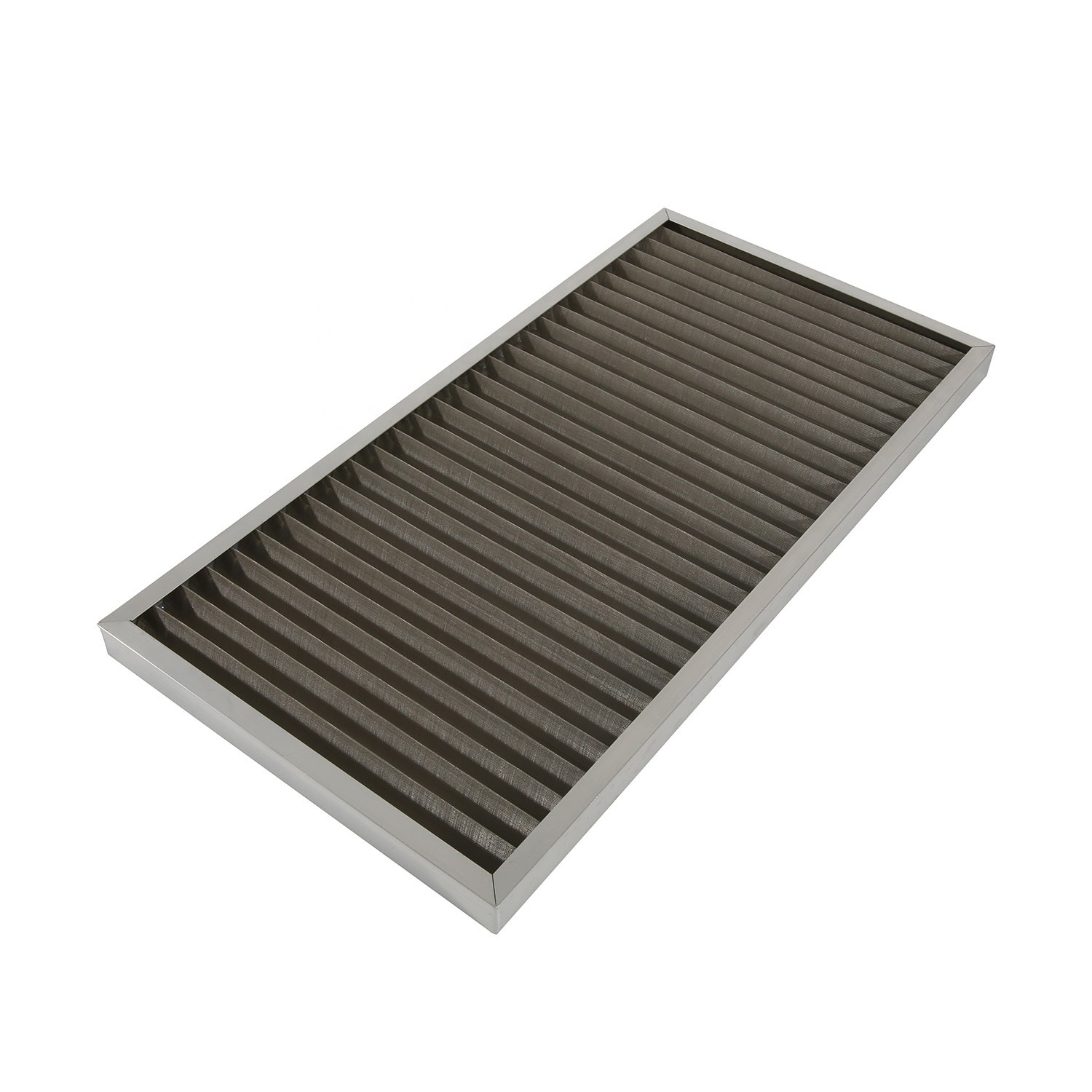 China Supply Customized Washable Metal Filter With  Aluminum Alloy Frame For Air Filtration Replacement