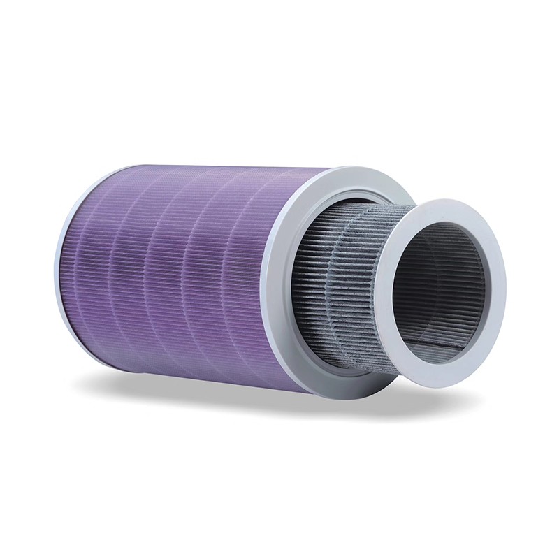 Xiaomi Purifier Cartridge Replacement Customized Cylindrical Activated Carbon Composite Pleated Hepa Filter
